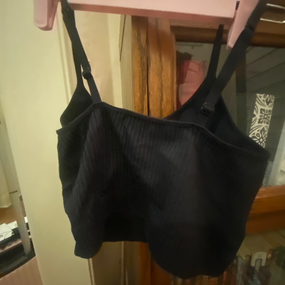 NwoT Aerie superchill seamless black bra top M